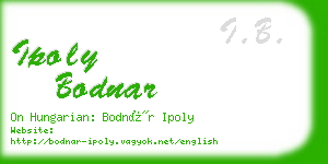 ipoly bodnar business card